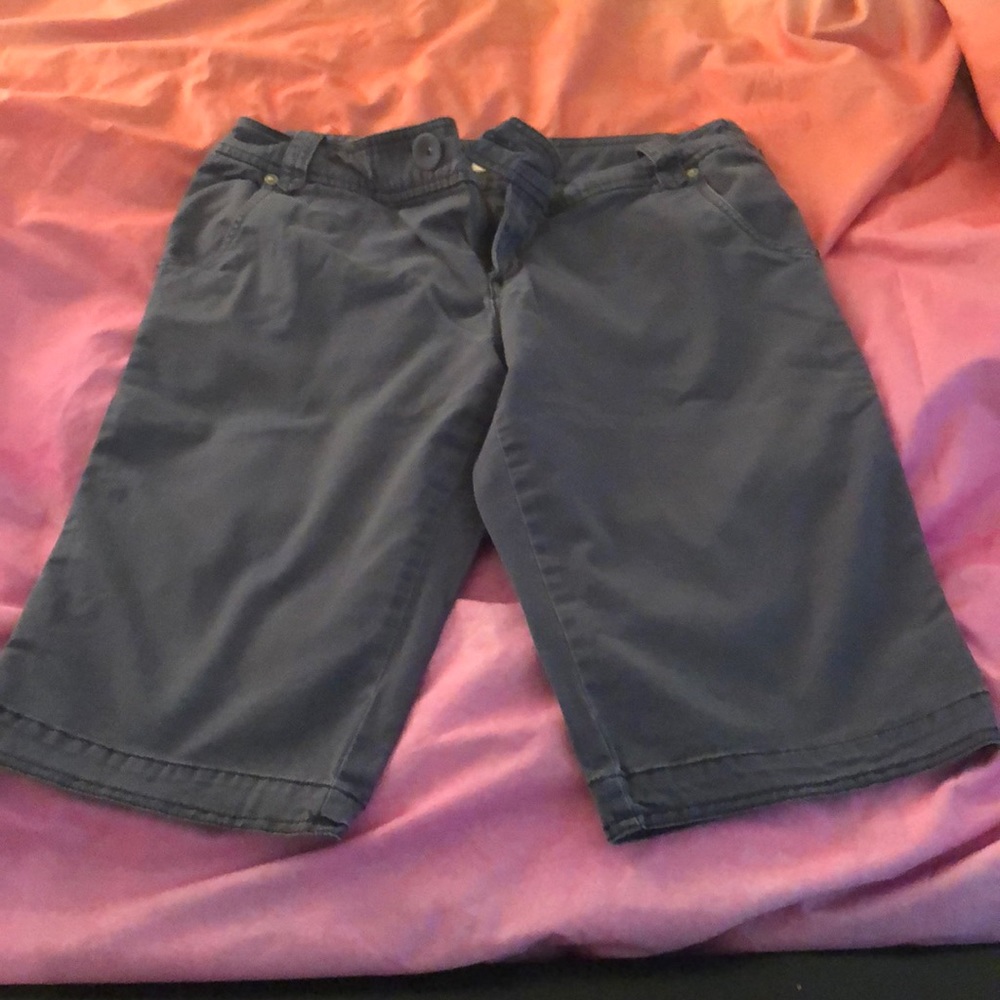 Navy blue Bermuda shorts